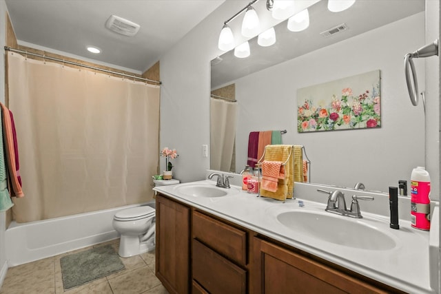 6521 Fitzgerald St, Fort Worth, TX 76179 - full bath with visible vents, a sink, and double vanity