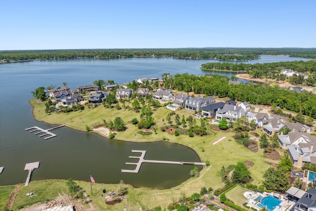 14600 Kiawah, Malakoff, TX 75148 - bird's eye view featuring a residential view and a water view