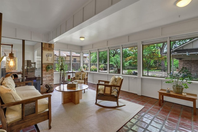 view of sunroom