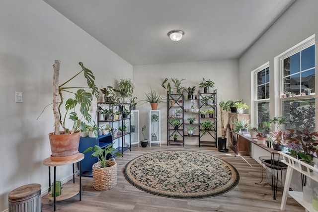 1409 Kirkdale Dr, Melissa, TX 75454 - sitting room featuring baseboards and wood finished floors