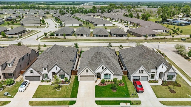 bird's eye view featuring a residential view