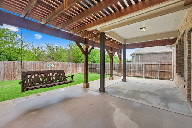 6500 Roaring Crk, Denton, TX 76226 - view of patio / terrace with a pergola