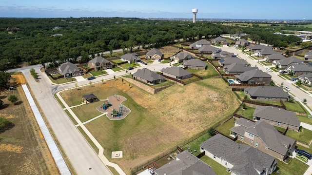 bird's eye view featuring a residential view