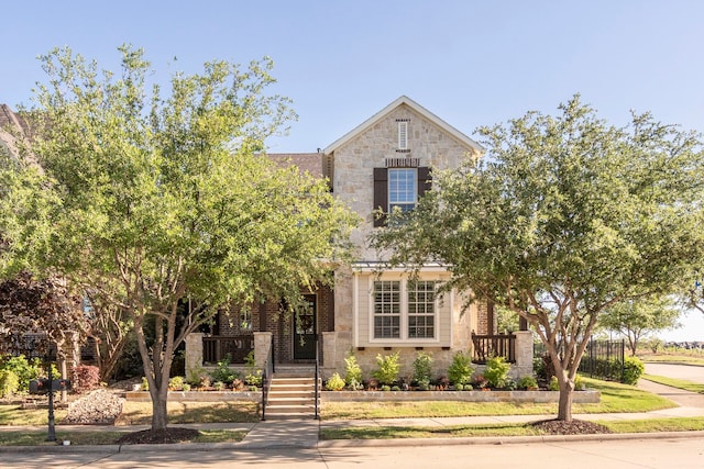 2200 Whitman Ln, Carrollton, TX 75010 - view of front of home with stone siding and brick siding
