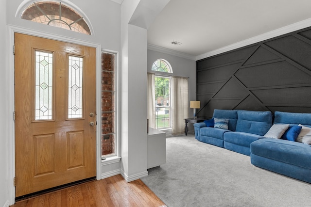 2209 Graystone Ct, Keller, TX 76248 - entryway featuring baseboards, ornamental molding, and wood finished floors