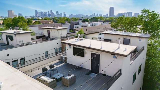 exterior space with a view of city