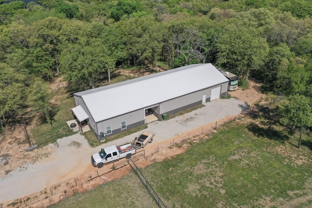 250 Creek Crossing St, Alvord, TX 76225 - view from above of property featuring a heavily wooded area
