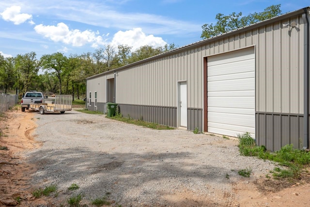 250 Creek Crossing St, Alvord, TX 76225 - view of detached garage