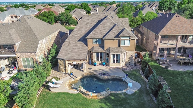 3040 N Camino Lagos, Grand Prairie, TX 75054 - bird's eye view featuring a residential view