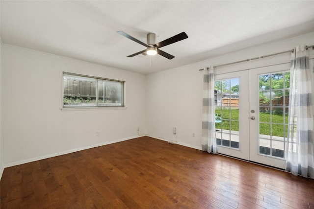 10714 Palace Way, Dallas, TX 75218 - spare room featuring baseboards, a ceiling fan, and carpet flooring