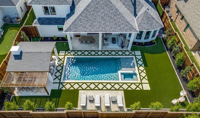 birds eye view of property