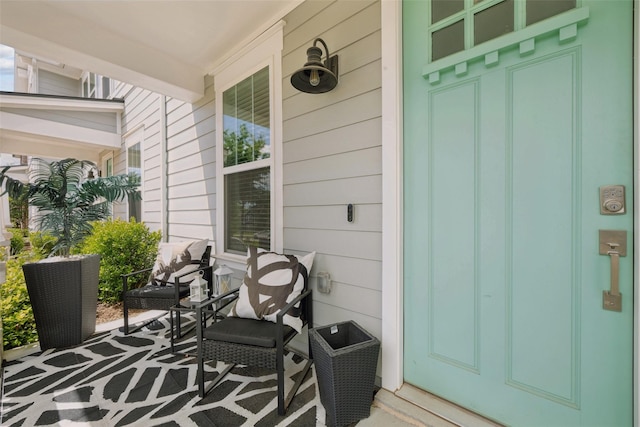 exterior space featuring a porch