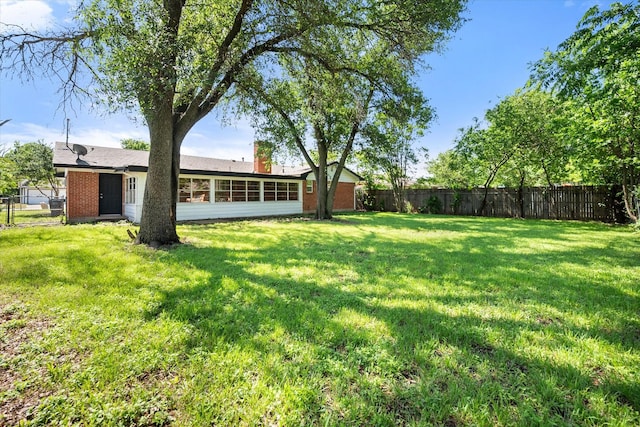 5816 Sandra Dr, Fort Worth, TX 76133 - view of yard with a fenced backyard