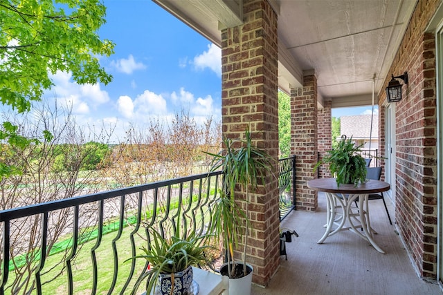 view of balcony