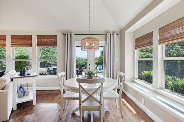 12248 Langley Hill Dr, Fort Worth, TX 76244 - living area featuring visible vents, arched walkways, wood finished floors, and high vaulted ceiling