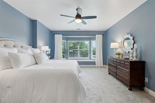 12248 Langley Hill Dr, Fort Worth, TX 76244 - bedroom with vaulted ceiling with skylight, baseboards, light carpet, and visible vents