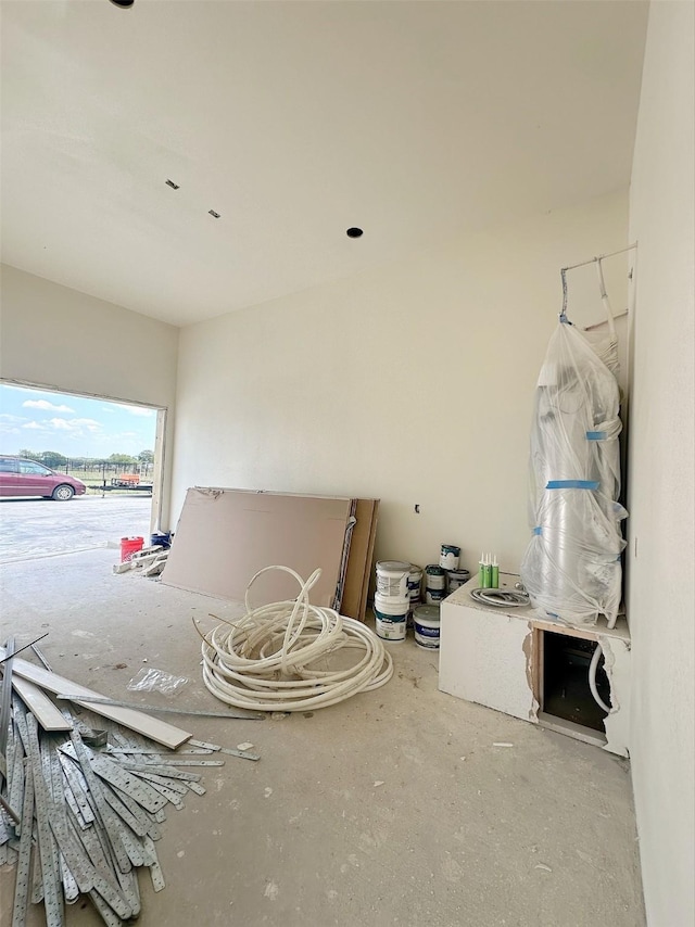 miscellaneous room featuring concrete floors