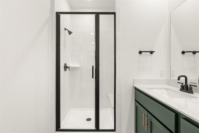 921 Janwood, Plano, TX 75075 - bathroom featuring vanity and a stall shower