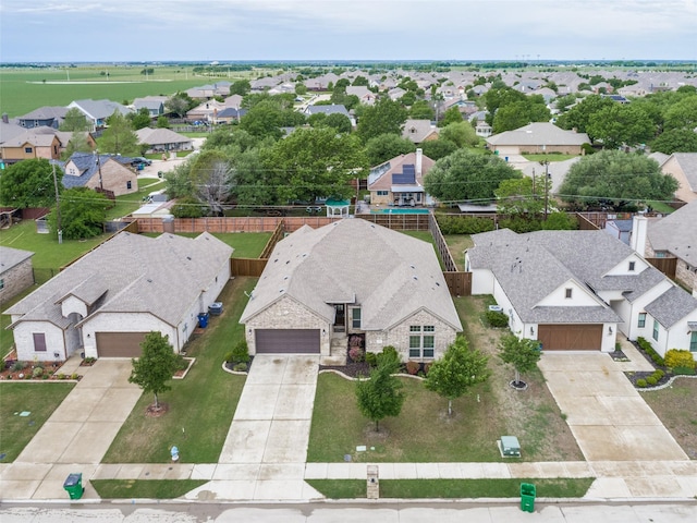 birds eye view of property featuring a residential view