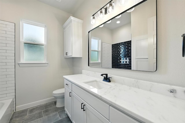 165 Rio Rancho Dr, Decatur, TX 76234 - full bath featuring vanity, tile patterned flooring, and bathtub / shower combination