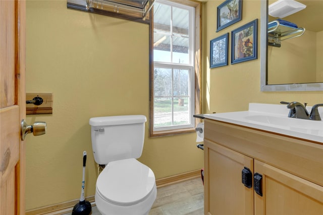4403 Fm-205, Glen Rose, TX 76043 - bathroom featuring toilet, vanity, and baseboards
