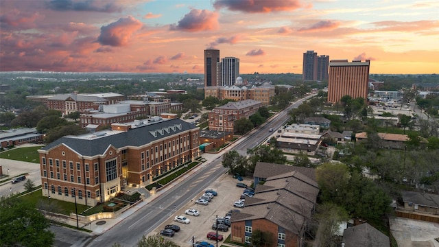 bird's eye view featuring a view of city
