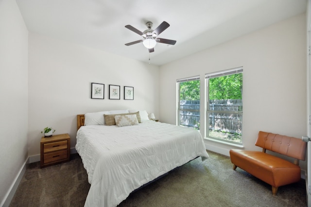4435 Cicero St, Dallas, TX 75216 - carpeted bedroom with a ceiling fan and baseboards