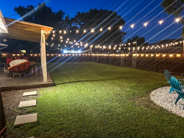 1501 SE 4th St, Grand Prairie, TX 75051 - fenced backyard featuring a deck