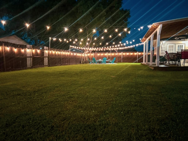 1501 SE 4th St, Grand Prairie, TX 75051 - fenced backyard featuring a patio area
