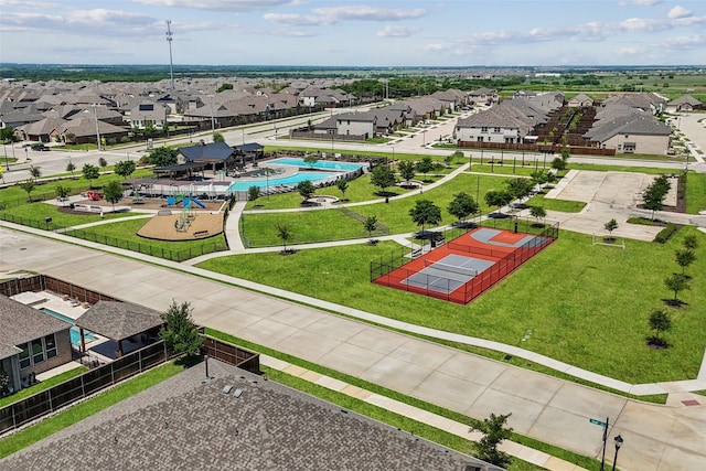 birds eye view of property featuring a residential view
