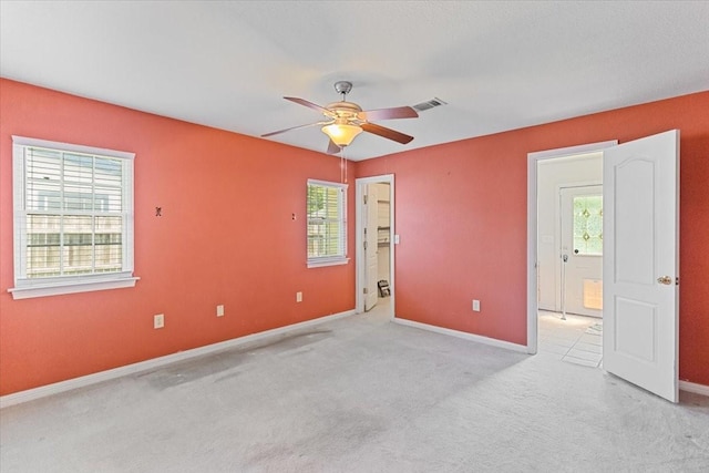 5841 Tracyne Dr, Westworth Village, TX 76114 - interior space with a ceiling fan, visible vents, and baseboards