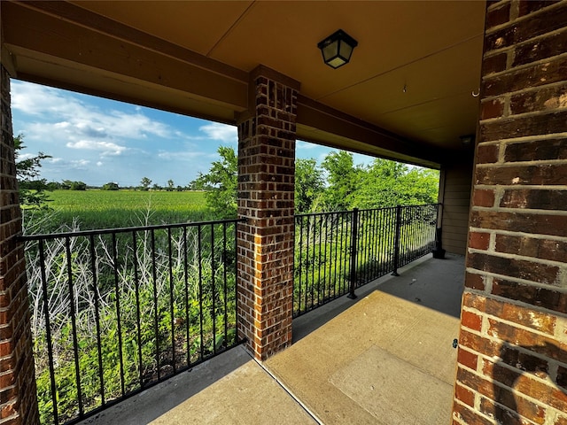 101 Holly St, Waxahachie, TX 75165 - view of patio / terrace featuring a rural view and a balcony