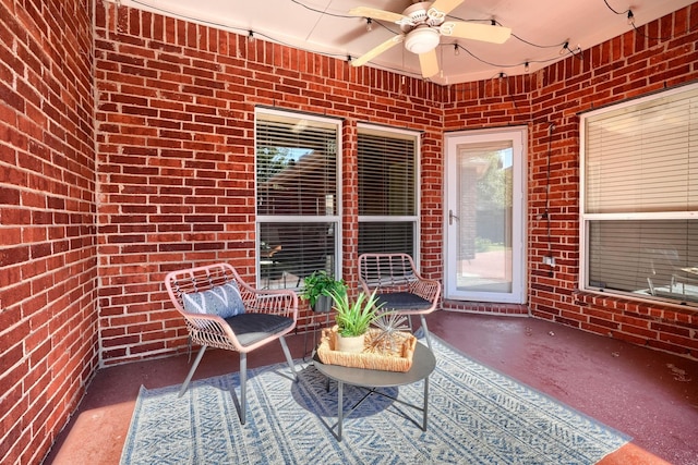 13579 Hemlock Trl, Frisco, TX 75035 - sunroom / solarium featuring a ceiling fan