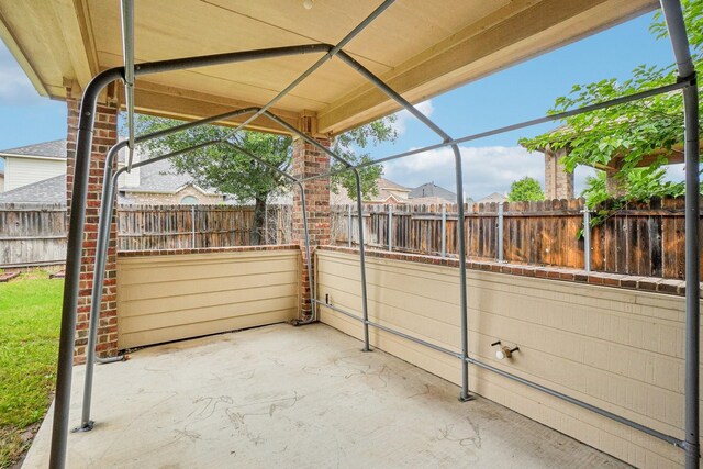 view of patio / terrace featuring a fenced backyard
