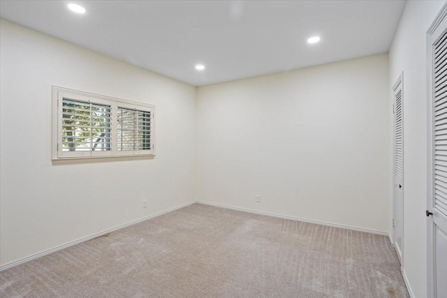 4312 Bellaire Dr S Unit 141, Fort Worth, TX 76109 - interior space featuring a closet, recessed lighting, carpet flooring, and baseboards