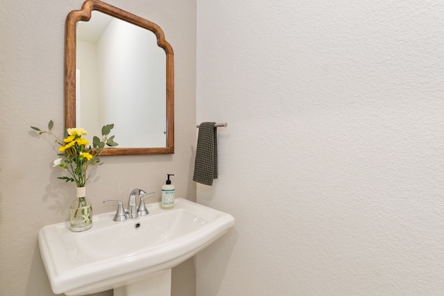 bathroom with a sink