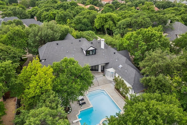 6625 Overlook Ct, Plano, TX 75024 - drone / aerial view of a pool