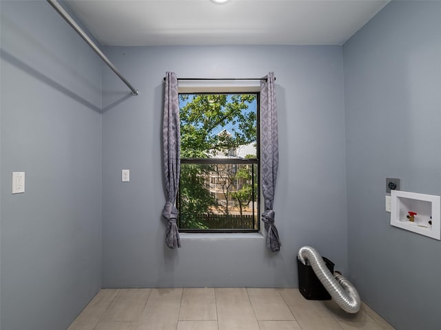 laundry room with electric dryer hookup, washer hookup, and laundry area