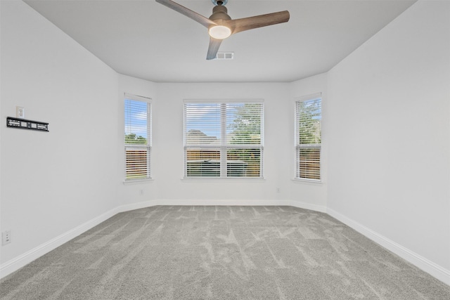 7416 San Jacinto Trl, Mckinney, TX 75071 - carpeted empty room with baseboards and a ceiling fan