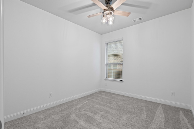 7416 San Jacinto Trl, Mckinney, TX 75071 - empty room featuring carpet, baseboards, and a ceiling fan