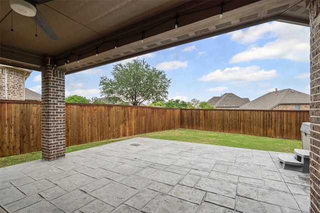 7416 San Jacinto Trl, Mckinney, TX 75071 - view of patio featuring ceiling fan