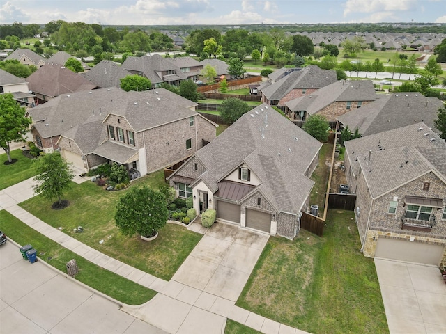 birds eye view of property featuring a residential view