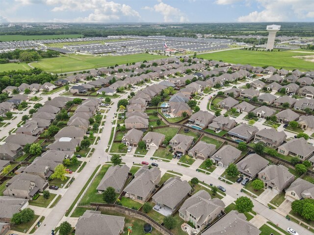 bird's eye view featuring a residential view