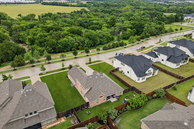 aerial perspective of suburban area