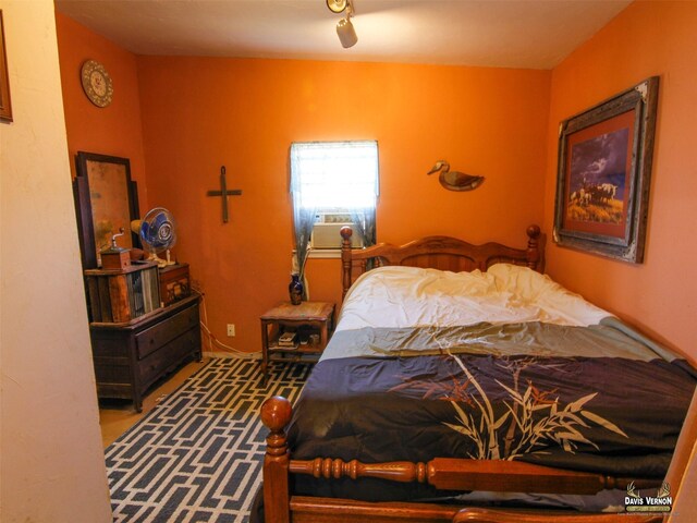 bedroom featuring cooling unit