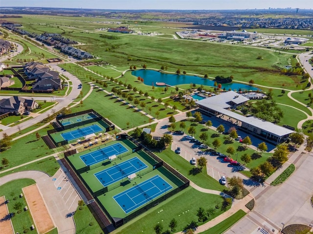 741 Almeda Ln, Prosper, TX 75078 - aerial view of property and surrounding area with a nearby body of water