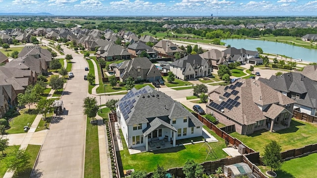 741 Almeda Ln, Prosper, TX 75078 - aerial perspective of suburban area featuring a nearby body of water