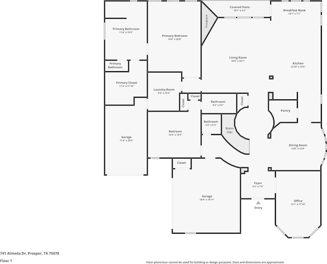 741 Almeda Ln, Prosper, TX 75078 - room layout