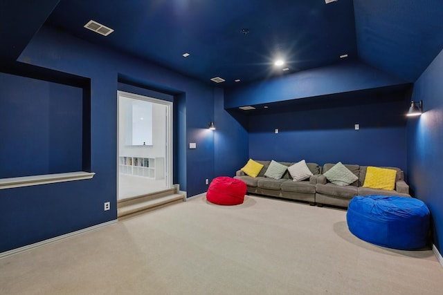 741 Almeda Ln, Prosper, TX 75078 - home theater room with baseboards, carpet flooring, and recessed lighting