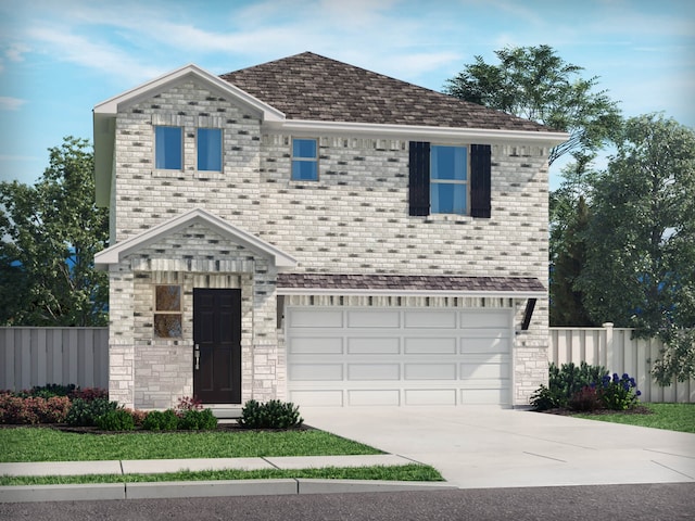 419 Bertney Dr, Princeton, TX 75071 - traditional-style house featuring fence, driveway, and a garage